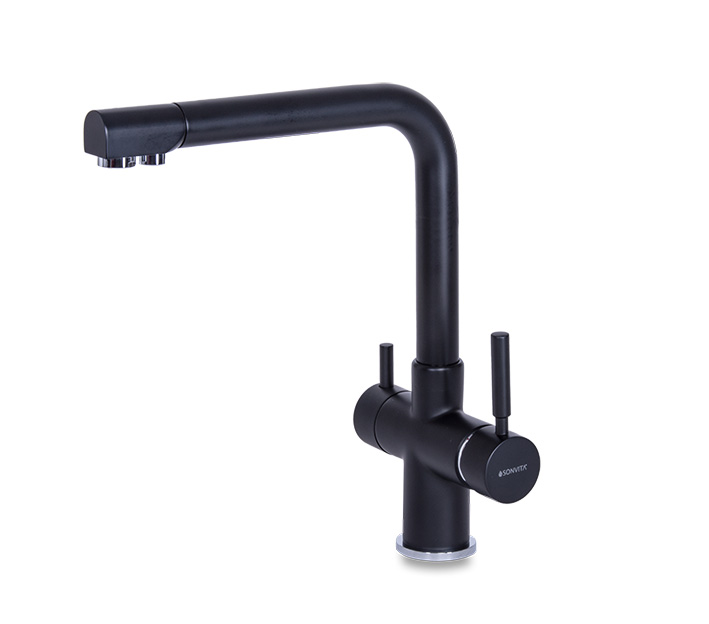 Drei-Wege-Wasserhahn Black Puro