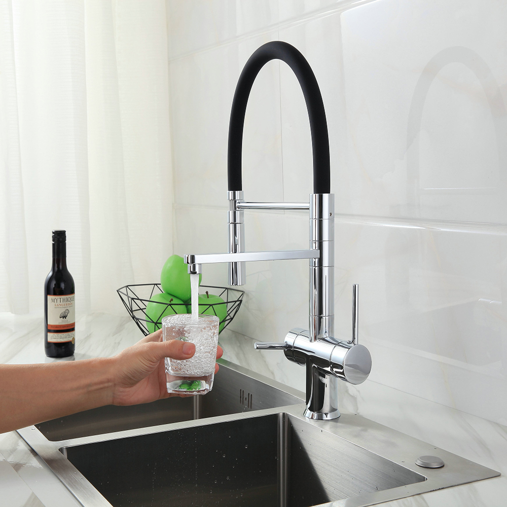 3-Wege-Wasserhahn Black Poseidon 