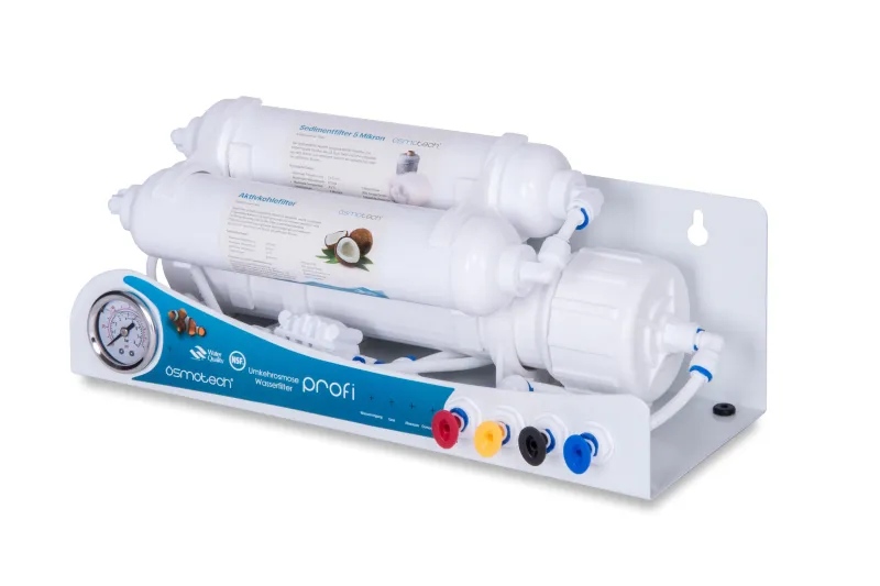 Osmotech Aquaristik Osmoseanlage Profi 200 GPD in der Profilansicht